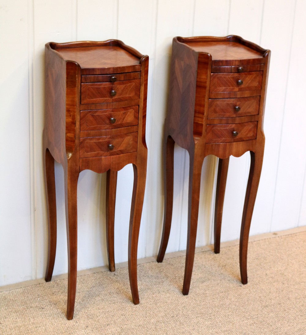 Pair Of French Small Proportioned Bedside Cabinets View II