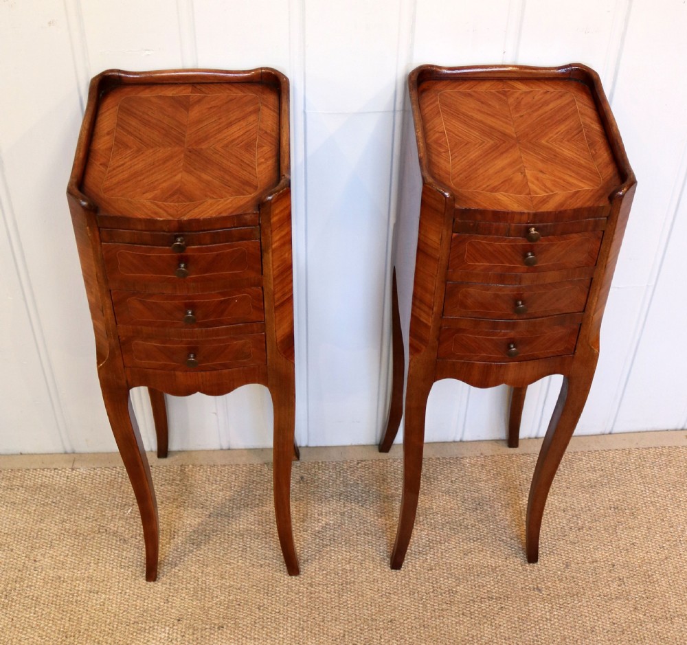 Pair Of French Small Proportioned Bedside Cabinets View III
