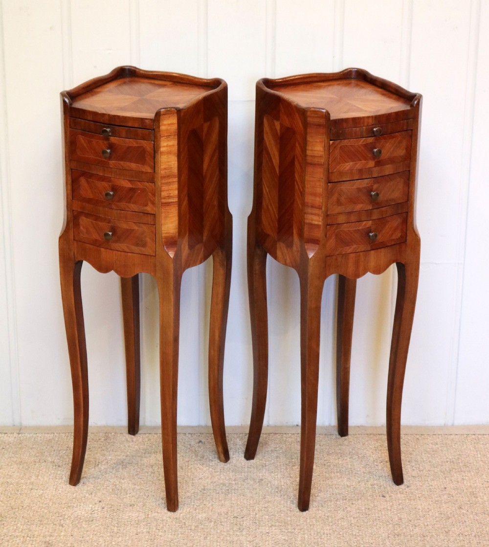 Pair Of French Small Proportioned Bedside Cabinets View IV