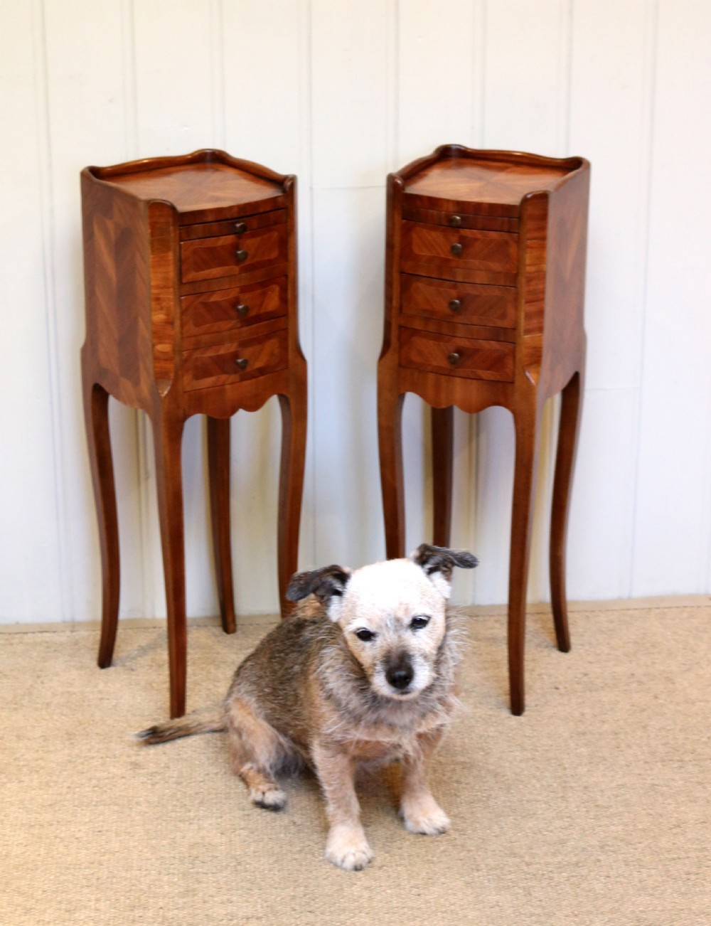 Pair Of French Small Proportioned Bedside Cabinets View V