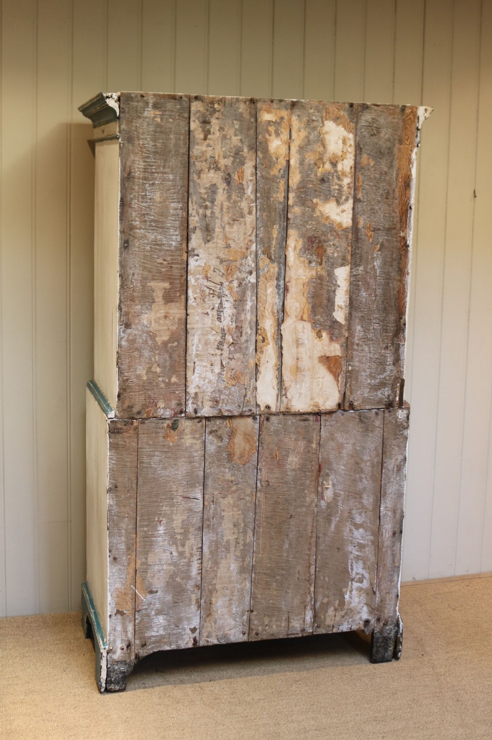 Early 19th Century Painted Pine Chest On Chest View IX