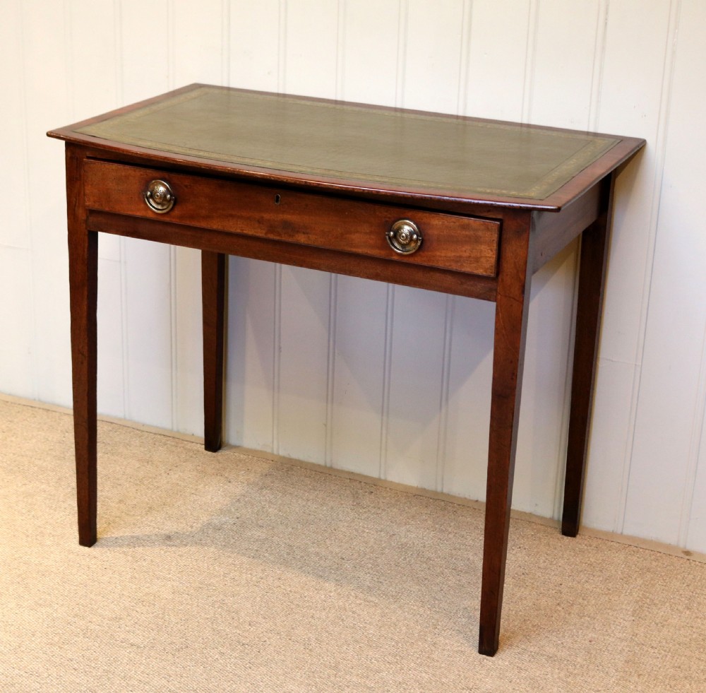 Early 19th Century Mahogany Bow Front Writing Desk View III