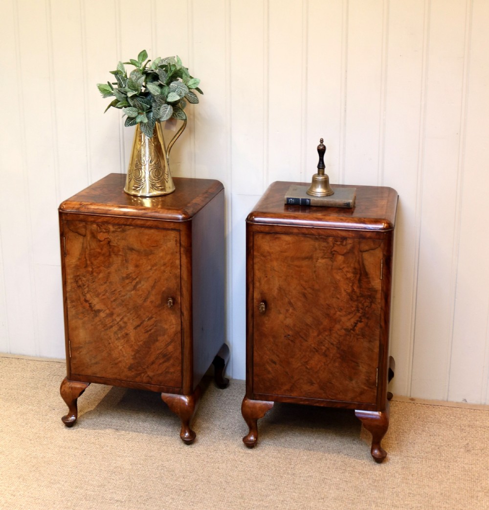 Pair Of Walnut Bedside Cabinets View IV