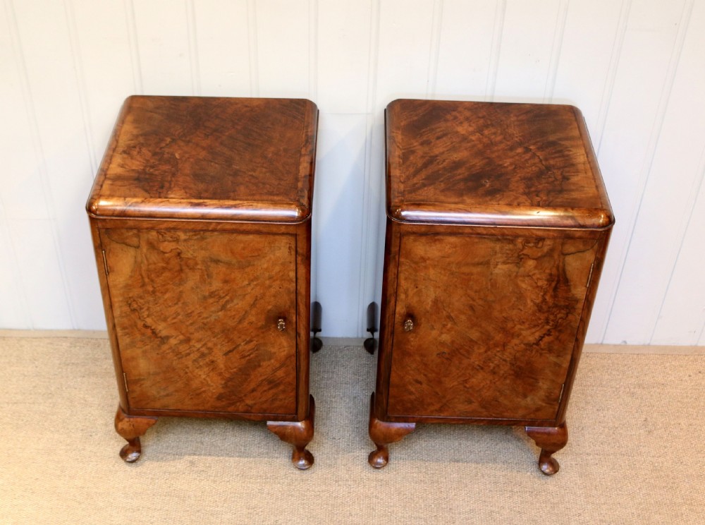 Pair Of Walnut Bedside Cabinets View V