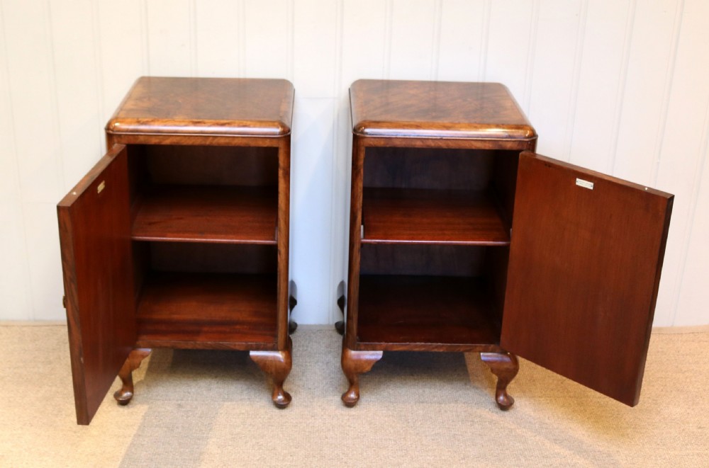 Pair Of Walnut Bedside Cabinets View VI