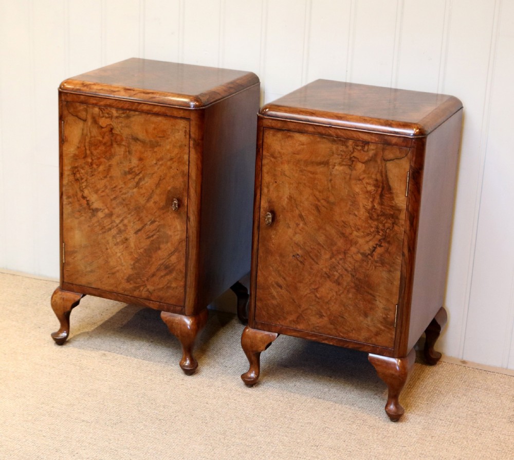 Pair Of Walnut Bedside Cabinets View IX