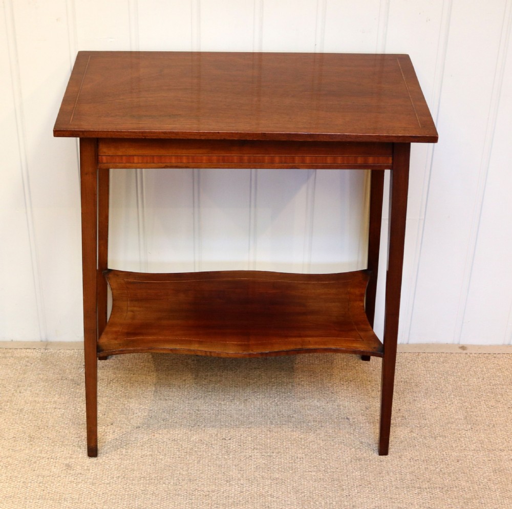 Inlaid Mahogany Side Table