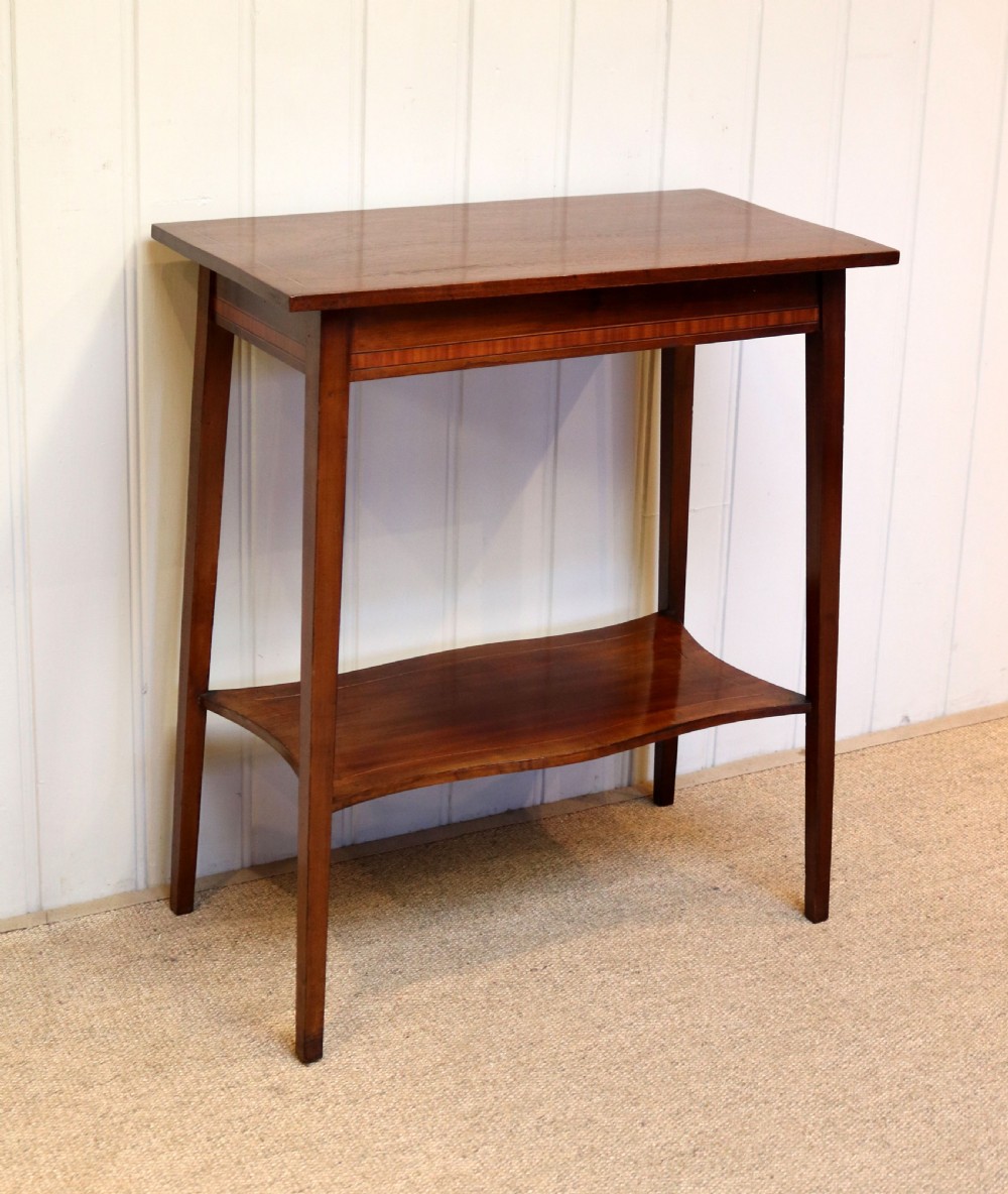 Inlaid Mahogany Side Table View V