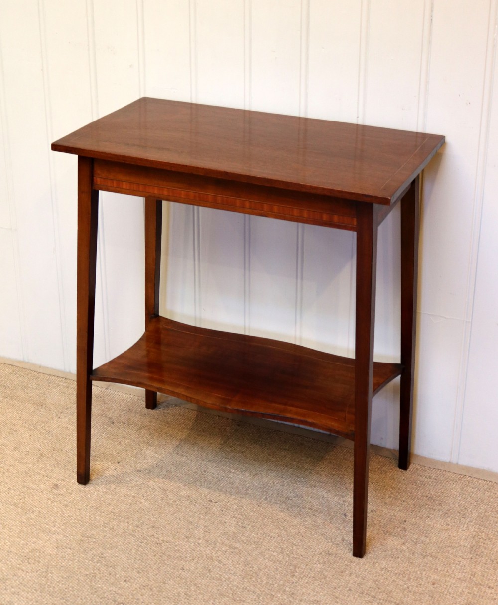Inlaid Mahogany Side Table View VII