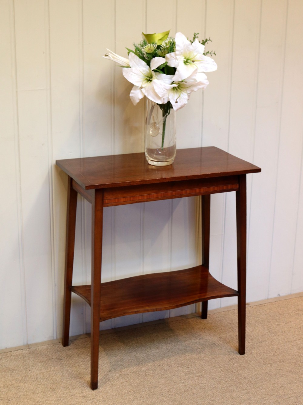 Inlaid Mahogany Side Table View VIII