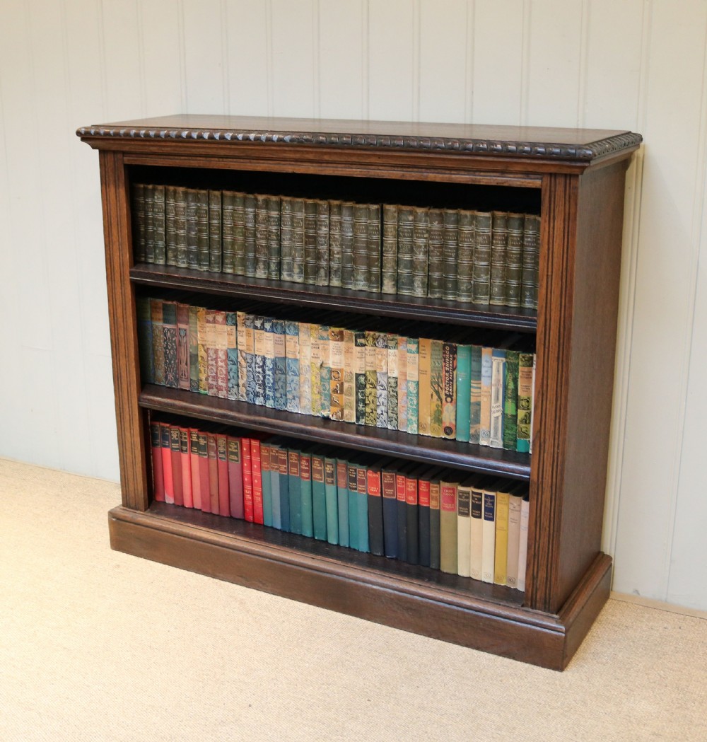 Oak Open Bookcase View III