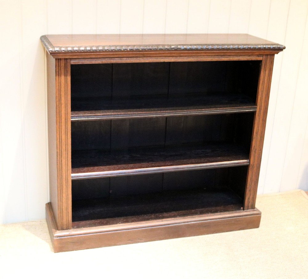 Oak Open Bookcase View IV