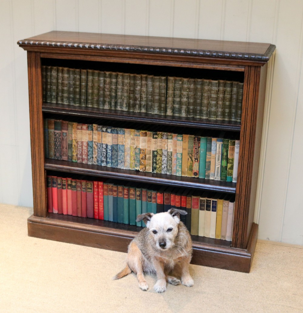 Oak Open Bookcase View V