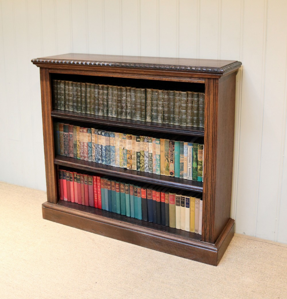 Oak Open Bookcase View VII