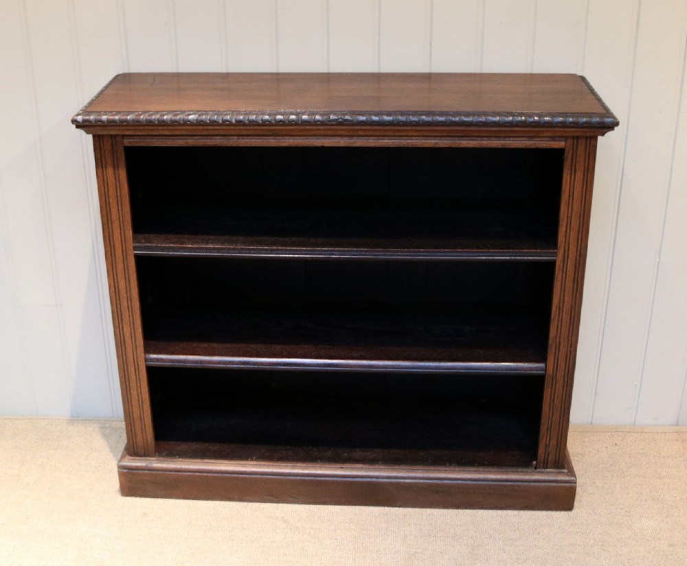Oak Open Bookcase View VIII