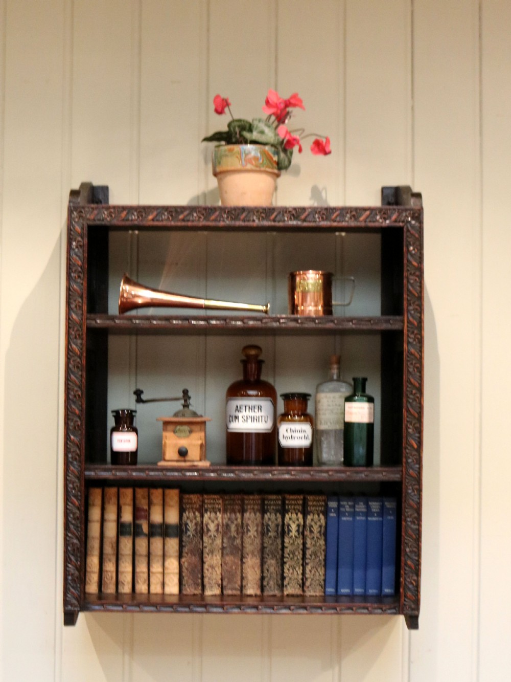 Oak Wall Shelves View III