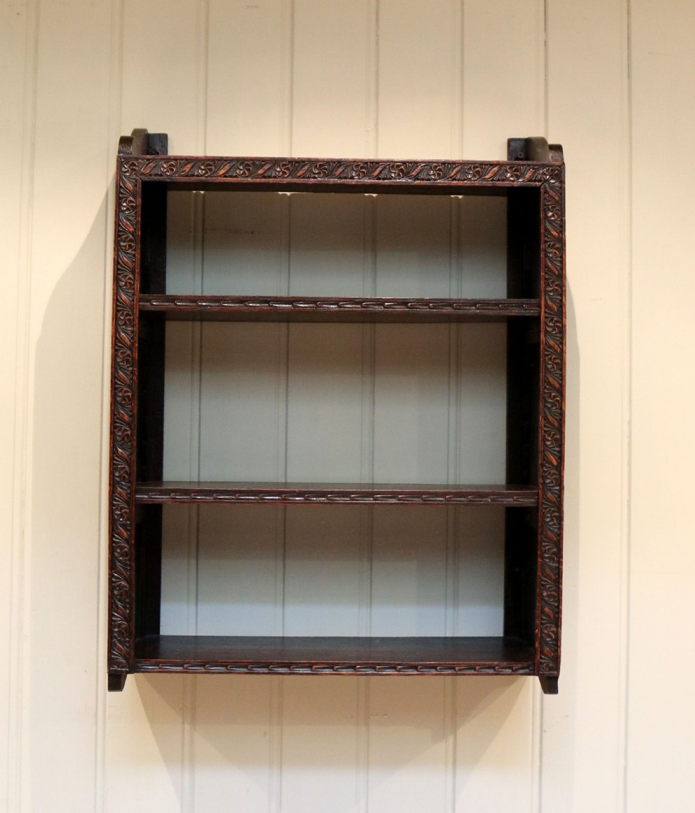 Oak Wall Shelves View VI