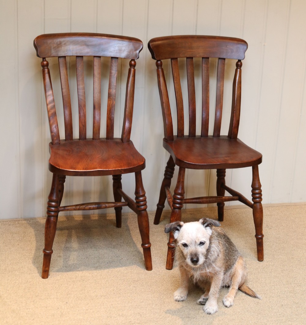 Set Of Six Matched Beech Kitchen Chairs View IV