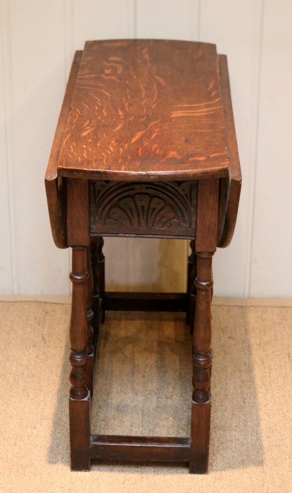 Small Oak Drop Leaf Table View VII