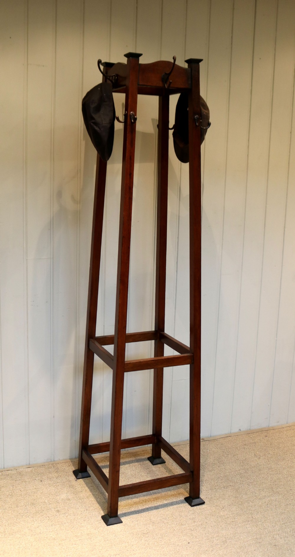 French Oak Coat And Hat Stand View VI