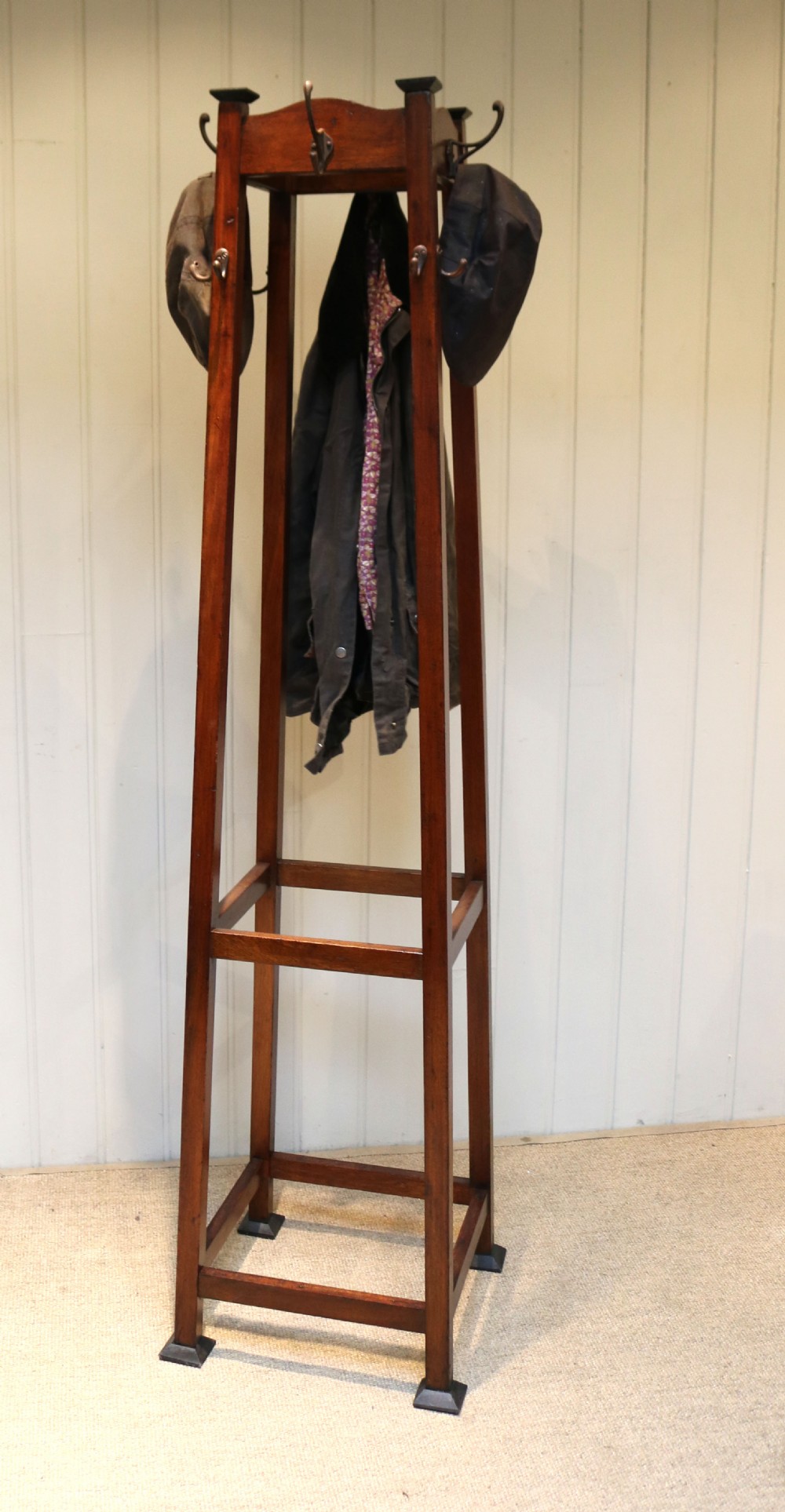 French Oak Coat And Hat Stand View VIII