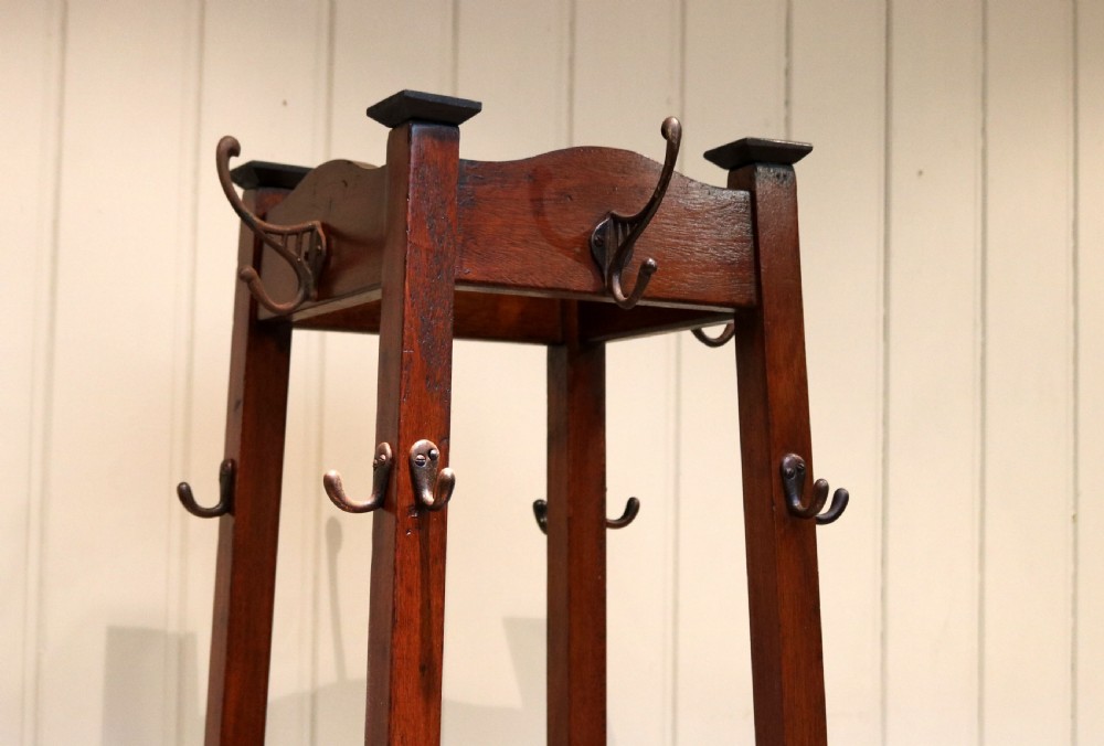 French Oak Coat And Hat Stand View IX