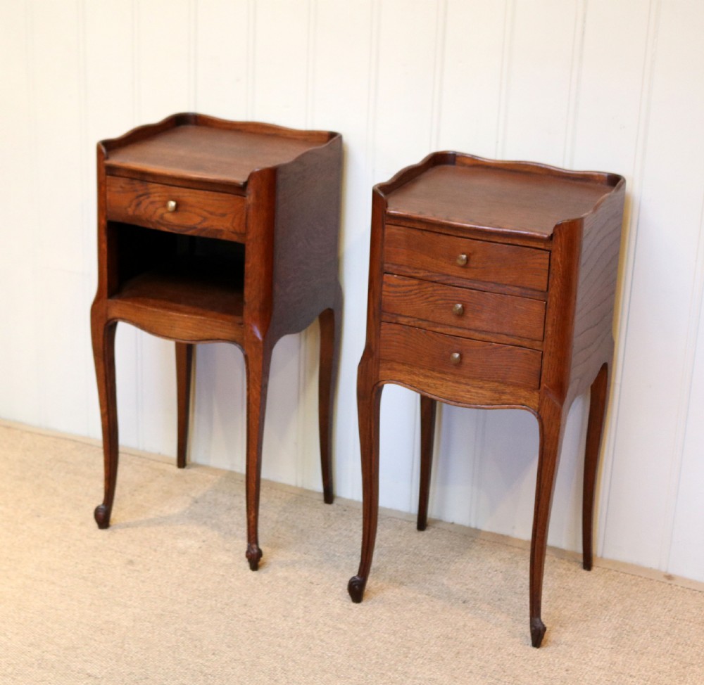 Pair Of French Oak Bedside Cabinets View II