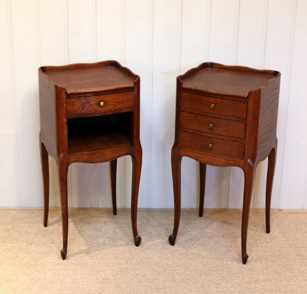 Pair Of French Oak Bedside Cabinets View VI