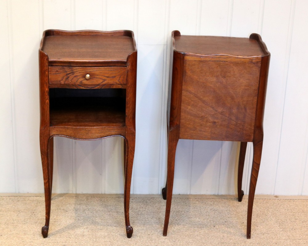Pair Of French Oak Bedside Cabinets View VII