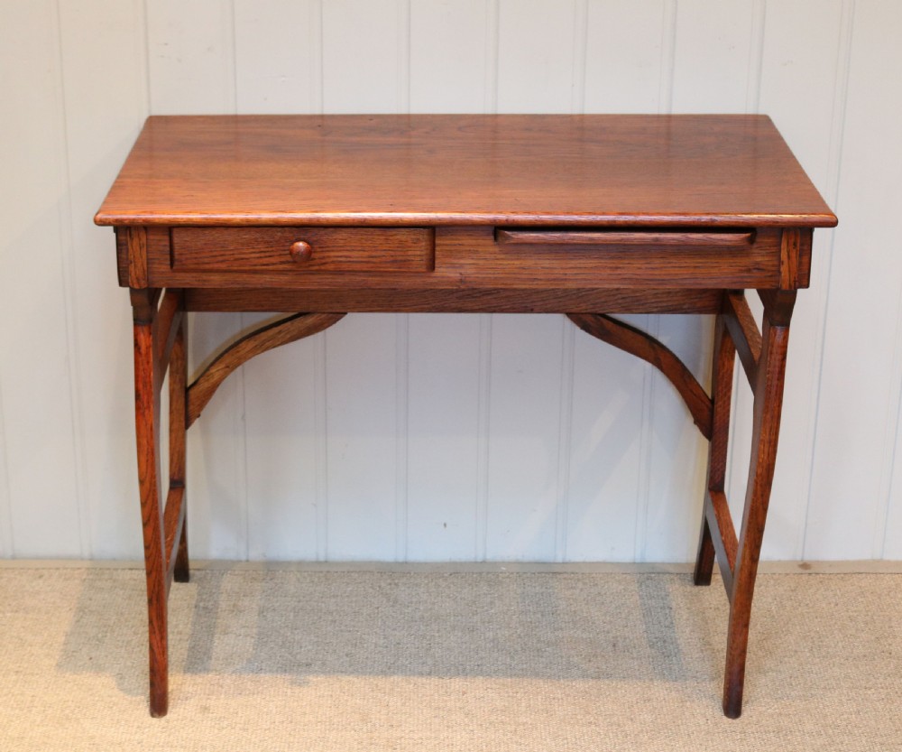 Oak Campaign Desk