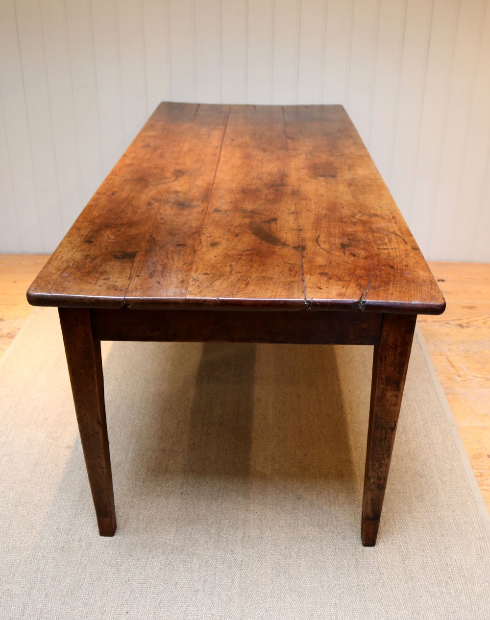 French Cherry Wood Farmhouse Table View III