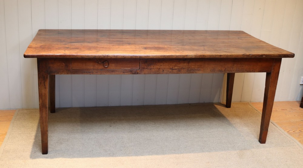 French Cherry Wood Farmhouse Table View IV