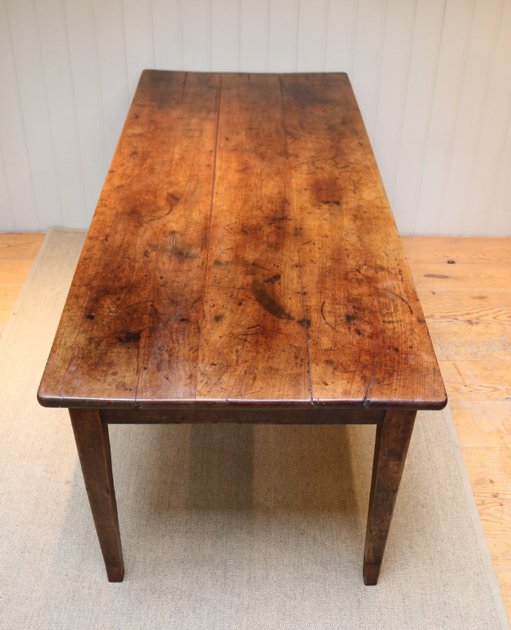 French Cherry Wood Farmhouse Table View VI