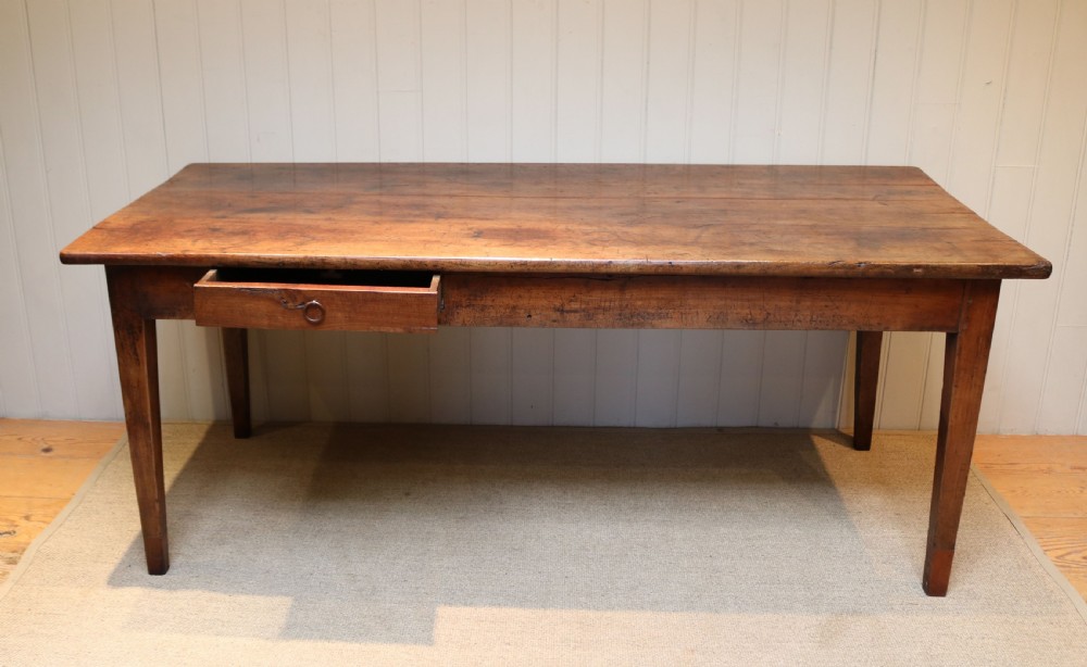 French Cherry Wood Farmhouse Table View VII