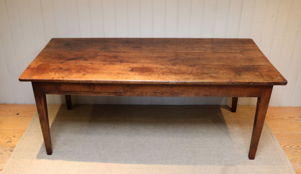 French Cherry Wood Farmhouse Table View VIII