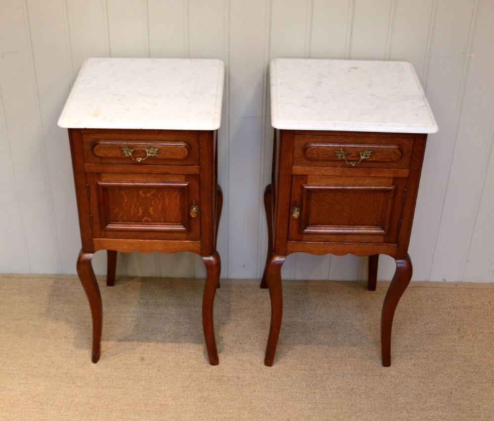 Pair Of French Oak Bedside Cabinets View IV
