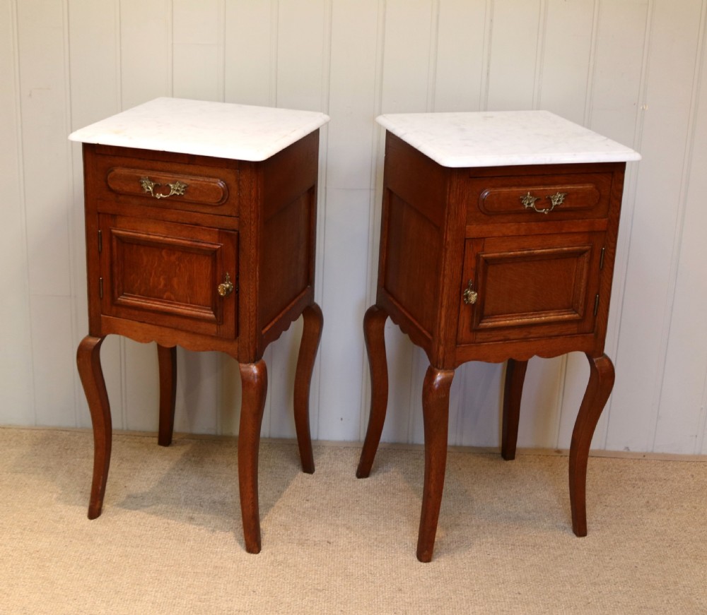 Pair Of French Oak Bedside Cabinets View VI