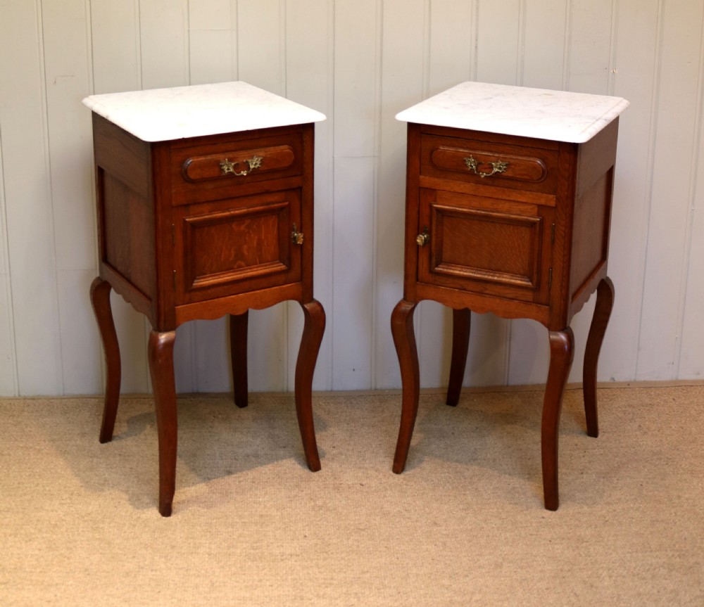 Pair Of French Oak Bedside Cabinets View VII