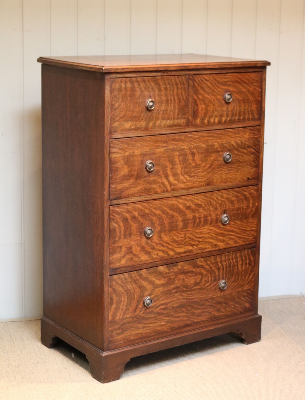 Tall Oak Chest Of Drawers View VI