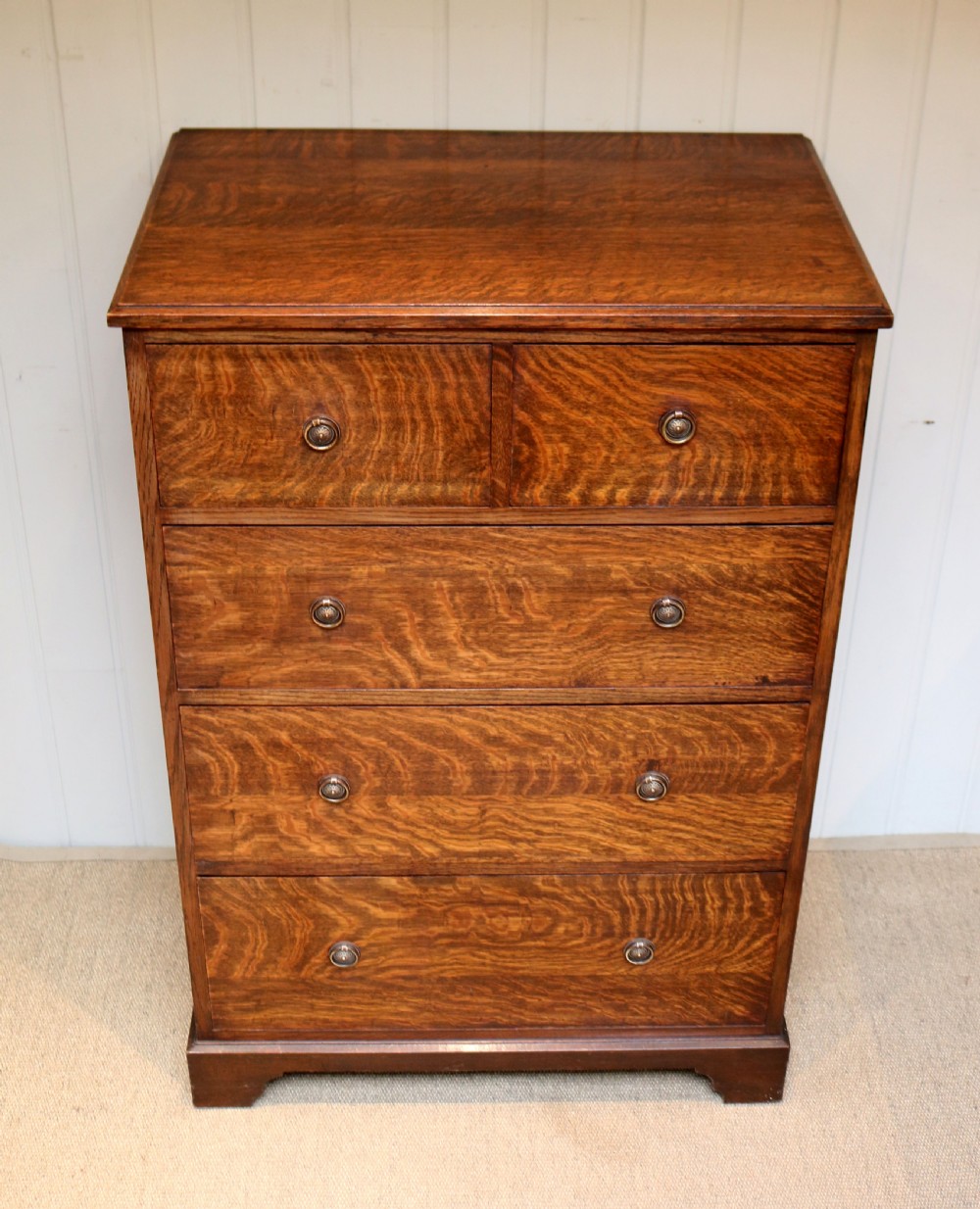 Tall Oak Chest Of Drawers View VIII