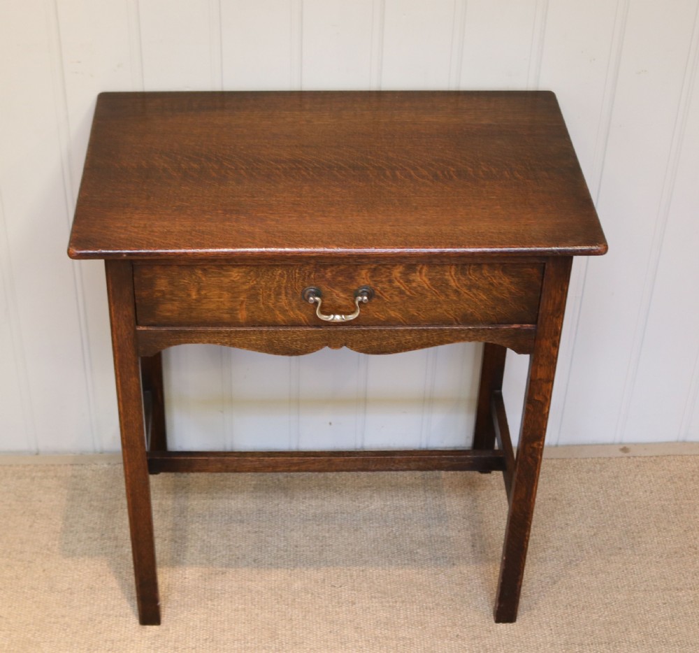 Oak Side Table View VI