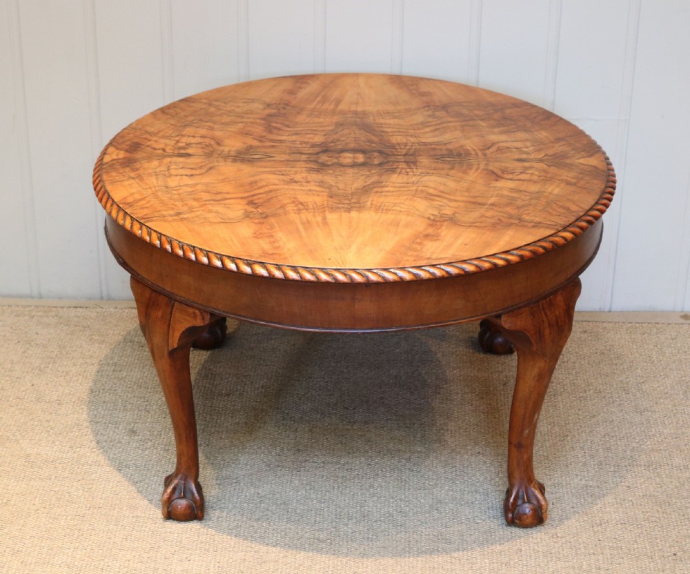 Circular Walnut Table