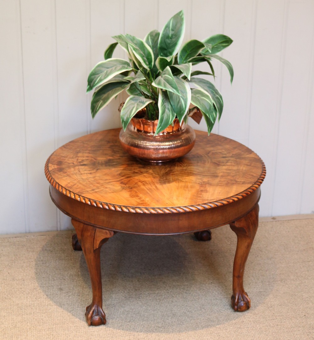 Circular Walnut Table View II