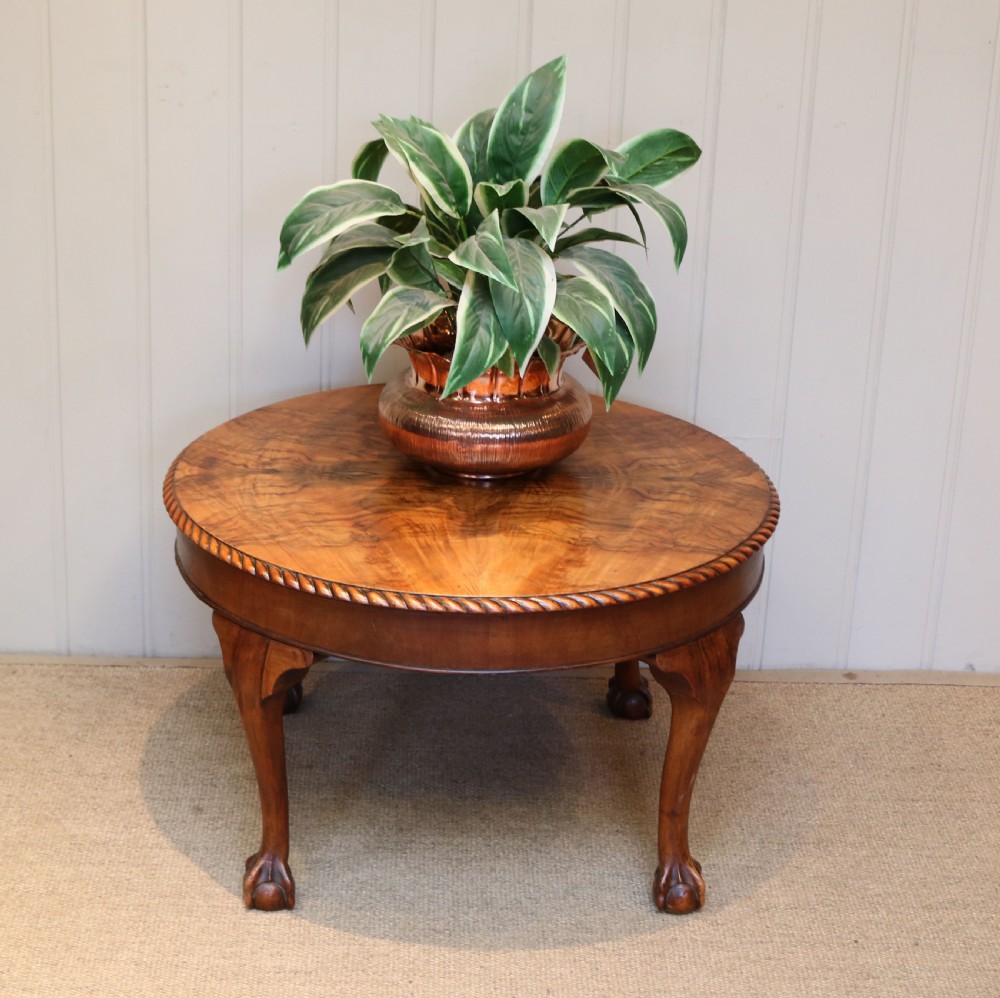 Circular Walnut Table View IV