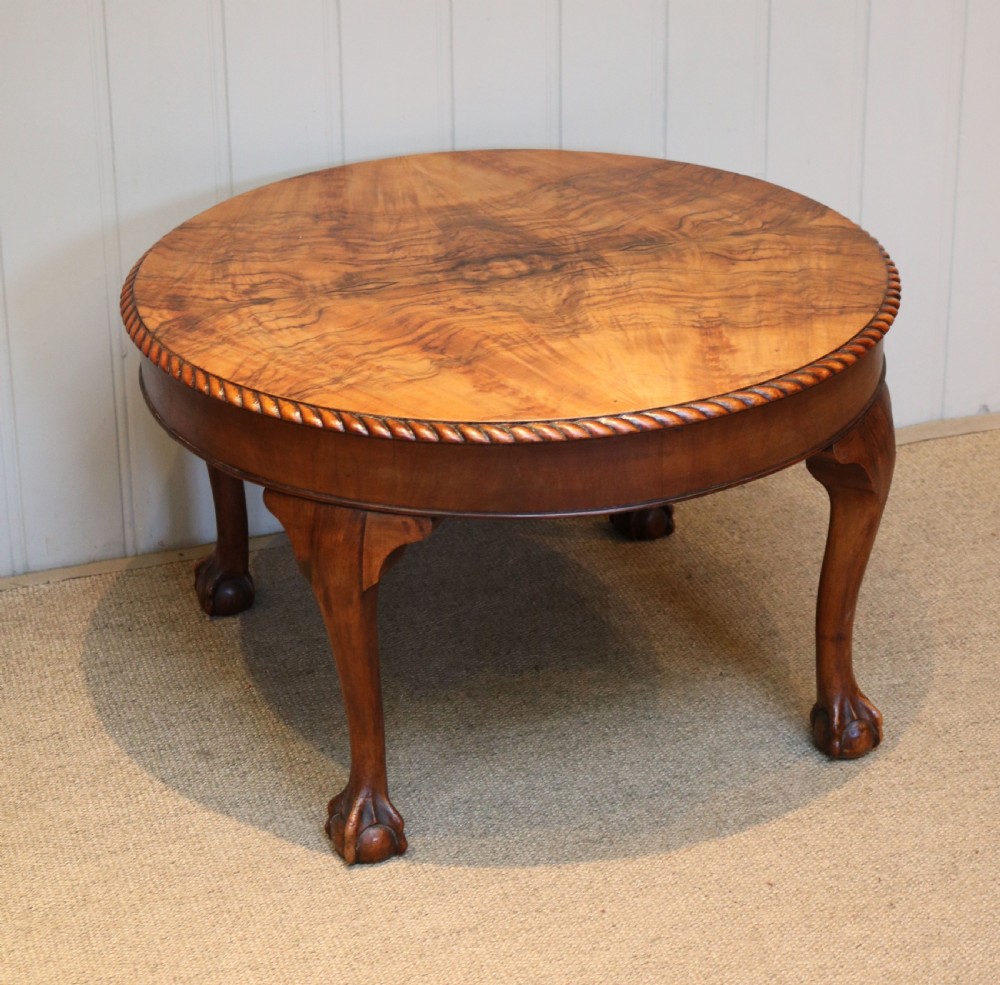 Circular Walnut Table View V
