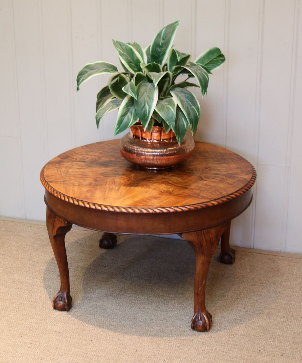 Circular Walnut Table View VI