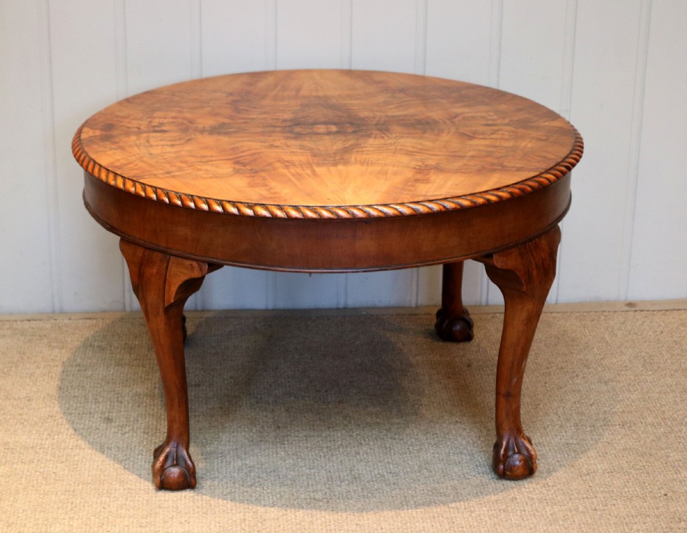 Circular Walnut Table View VIII
