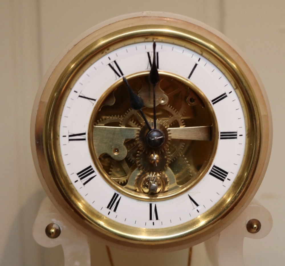 Swinging Cherub Mantel Clock View IV