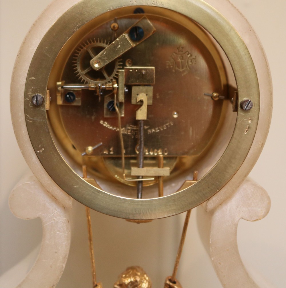 Swinging Cherub Mantel Clock View VII