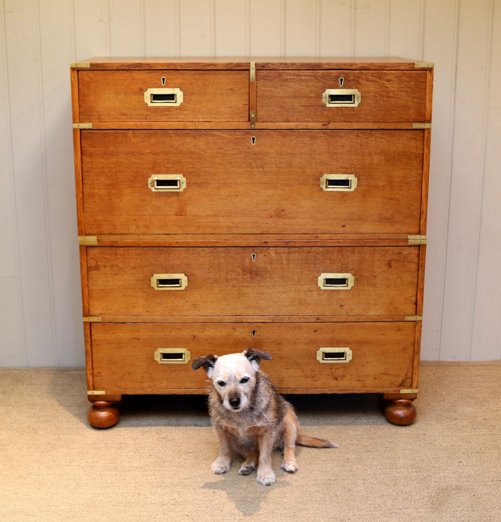 Good Quality Late 19th Century Oak Military Chest View III